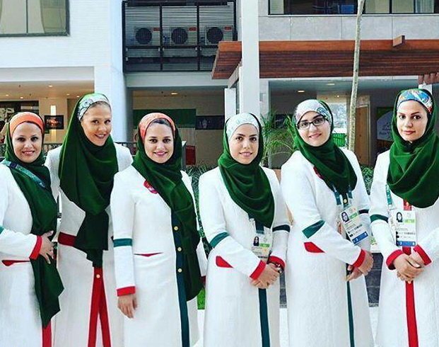 لباس زن ورزشکار ایرانی